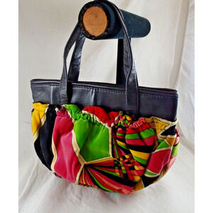 Vintage 60s Iconic Emilio Pucci by Jana Stained Glass Velvet Bag Purse Handbag